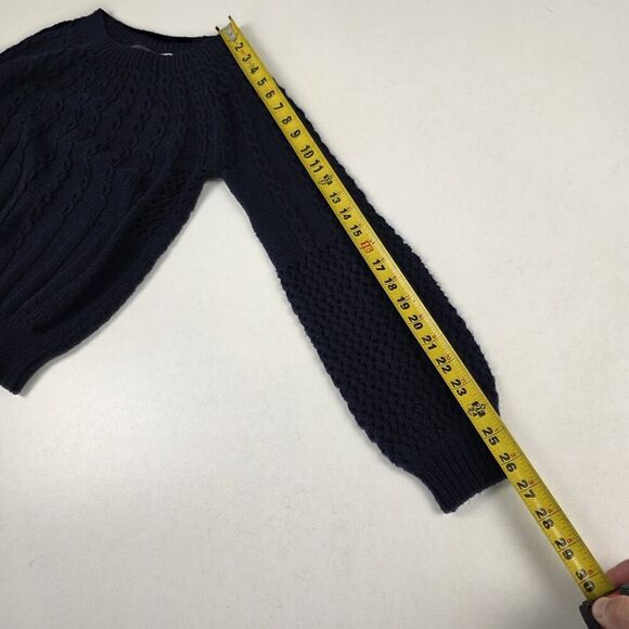 Guinevere Sweater‎ Womens Small Blue Wool Blend Knit L/S Pullover Anthropologie - Picture 6 of 9